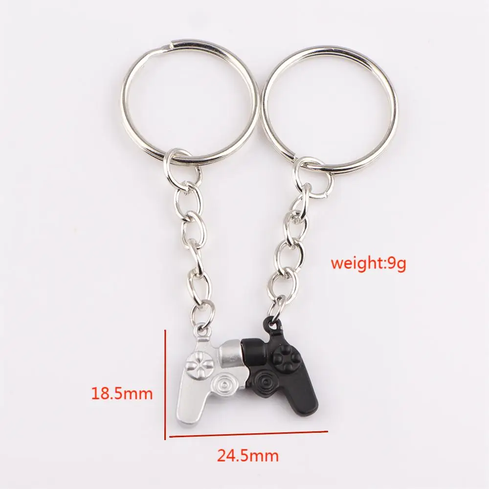 Magnetic Attraction Alloy Pair Game Machine Keychain & Keyring 80‘s Retro Style Game Console Controller For Friendship Gift