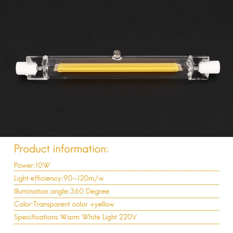 New Dimmable R7S Led Cob 10W 118Mm Led Light Bulbs Replace Halogen Lamp