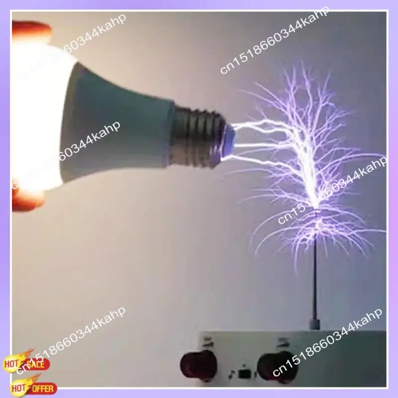 CLCU Bluetooth For Tesla Music Coil Touchable Artificial Lightning Spark Gap Bluetooth Arc Generator Experiment Model US Plug