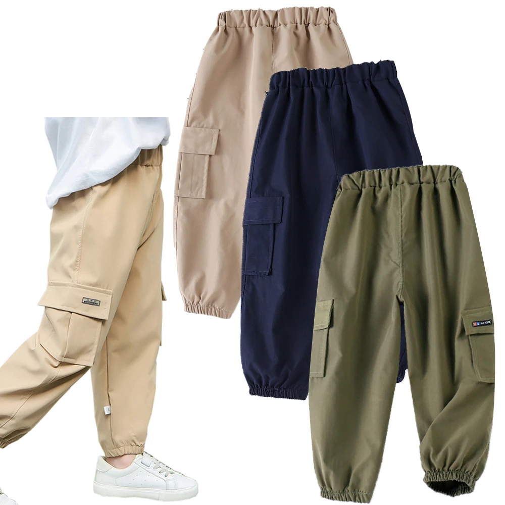 Fashion Spring Boys Pants Casual Long Style Trousers For Kid Sport Outdoor Cargo Pants Toddler Children Clothes 3 to 6 Years Old