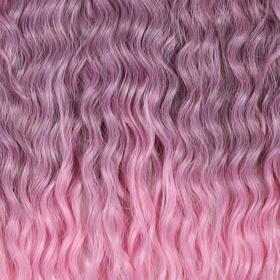 الحرية ارييل الضفيرة الاصطناعية تويست الكروشيه الشعر 22 بوصة موجة المياه تجديل وصلات شعر أومبير شقراء قوس قزح الشعر الملون #6