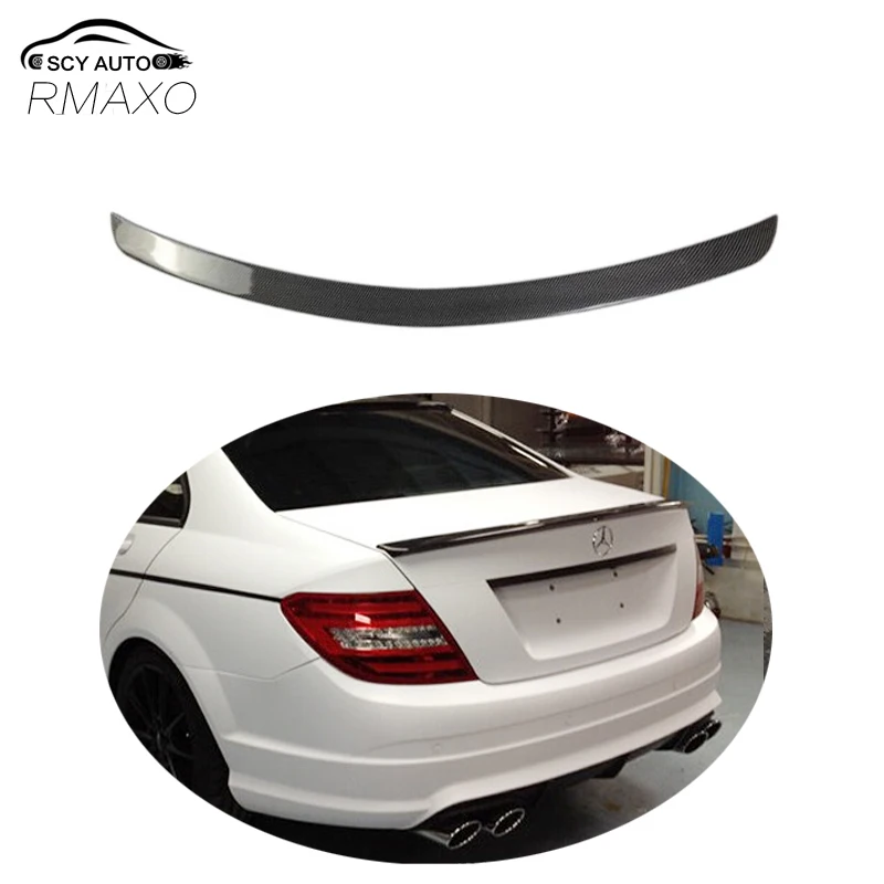 For Mercedes Benz W204 Spoiler 2008-2014 C-class C180 C200L C63 Spoiler High Quality ABS Car Rear Wing Spoiler