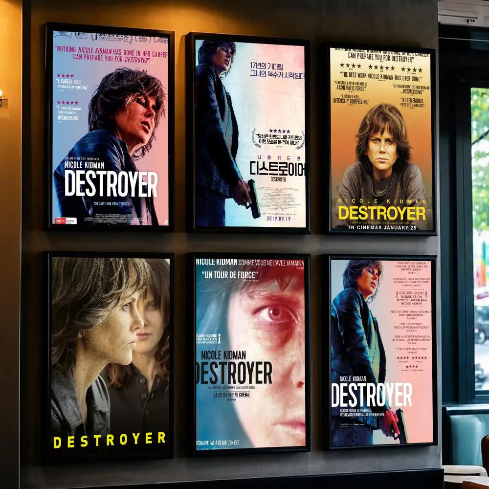 classic movie D-Destroyer 2018-R Poster Minimalist Wall Sticker for Cafe Office Bar Home Decor and Gift