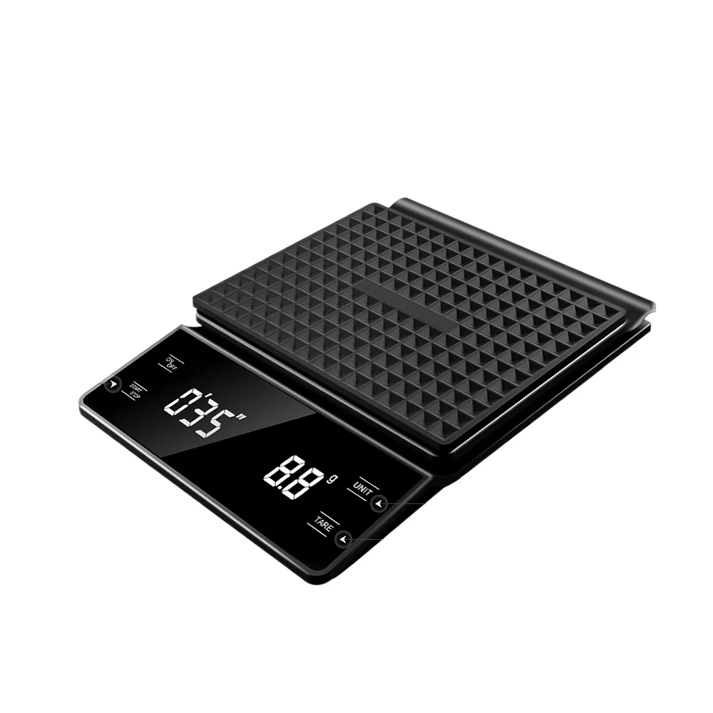 Smart Coffee Electronic Scale High Precision Digital Timing LCD Scale 3kg/0.1g Coffee Balance Measuring Weight Scale for Kitchen view 6