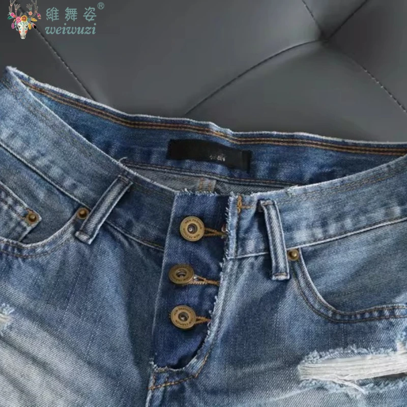 Fashion Sexy Low Waist Women Denim Shorts Summer Beach Slim Fit Tassel JEANS Hot Pants Spicy Girl Basic Style Leisure Streetwear view 4