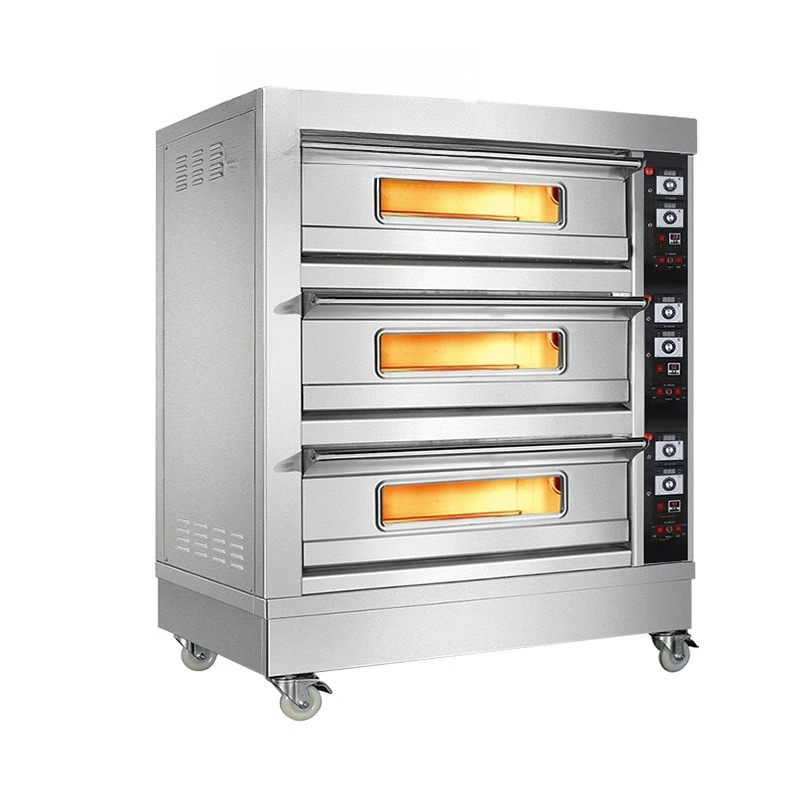

Gas oven commercial large capacity baking moon cakes pizza bread cake baking layer two plates food grade