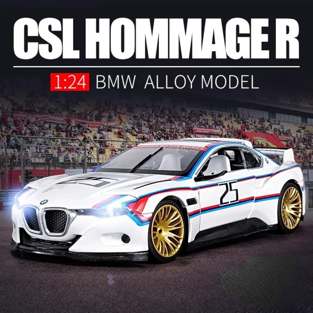 1:24 BMW 3.0 CSL Z4 M6 GT3 M4 DTM Alloy Racing Car Model Diecasts Simulation Metal Toy Vehicles Car Model Collection Toys Gift