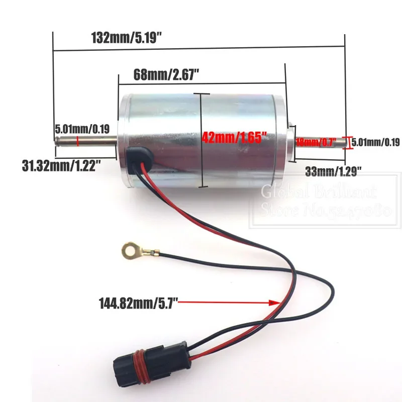 Accesorios de calentador de estacionamiento de 12V y 24V, Motor de calentador de estacionamiento con rodamiento, Motor de ventilador de camión para Webasto Air Top 2000/2000ST