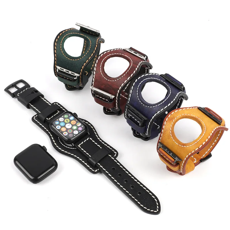 

Совместимый держатель ремешка для часов Huawei Apple, кожаный ремешок из искусственной кожи для ремешка для часов Apple, браслет Correa 40 мм, серия iWatch 6 SE 7
