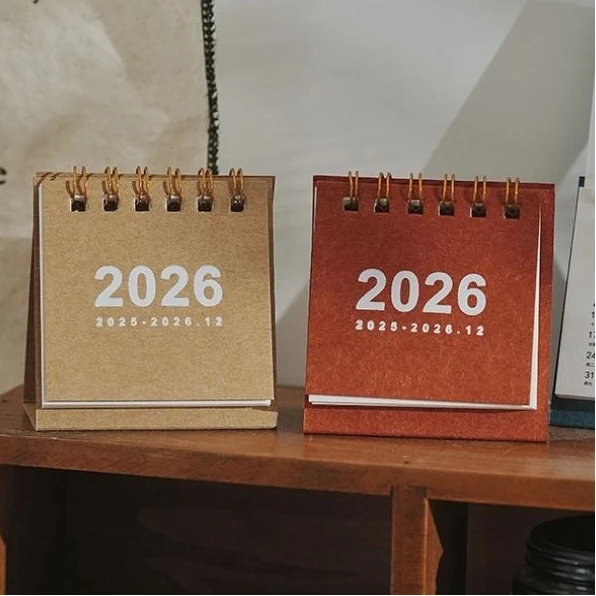 

Маленький настольный календарь 2026, стоячий флип-еженедельник, креативный календарь-планировщик для ежедневного планирования расписания
