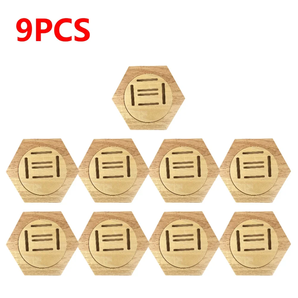 1-10 Stuks Houten Medaille Display Racks Zeshoekige Honingraat Medaille Display Stand Honingraat Combinatie Medaille Houder Wanddecoratie - afbeelding 1