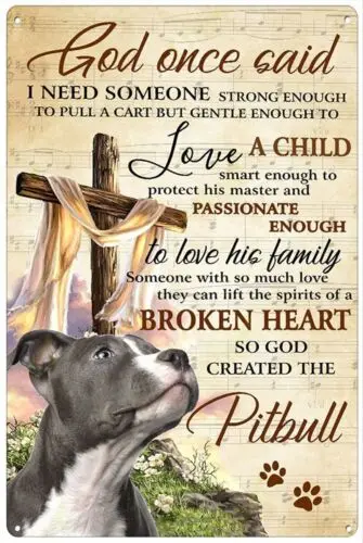 Bioless Retro Metal Tin Sign 8 X 12 Inches God Once Said I Need Someone Love ... sign