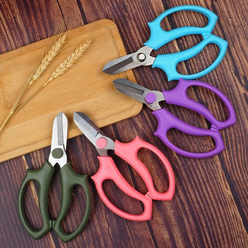 Stainless Steel Garden Pruning Scissors Flower Pruning Scissors Household Garden Fruit Picking Tools