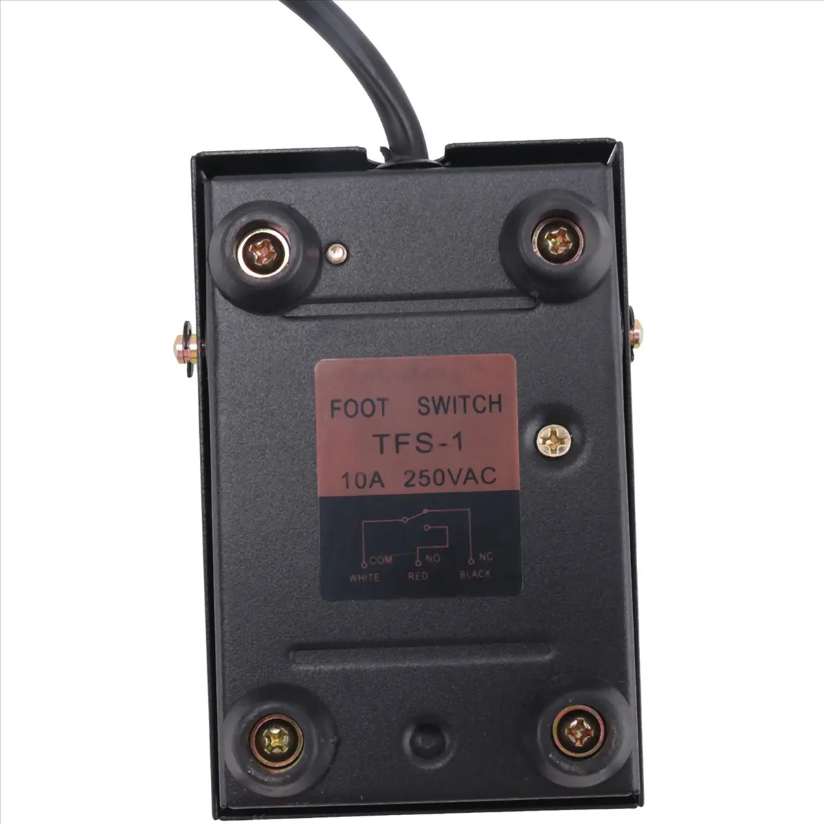 SEO Hand Metal Foot Pedal Switch 1.8 Meters Cable 2 Pins Connector Spot Welding Tig Torch