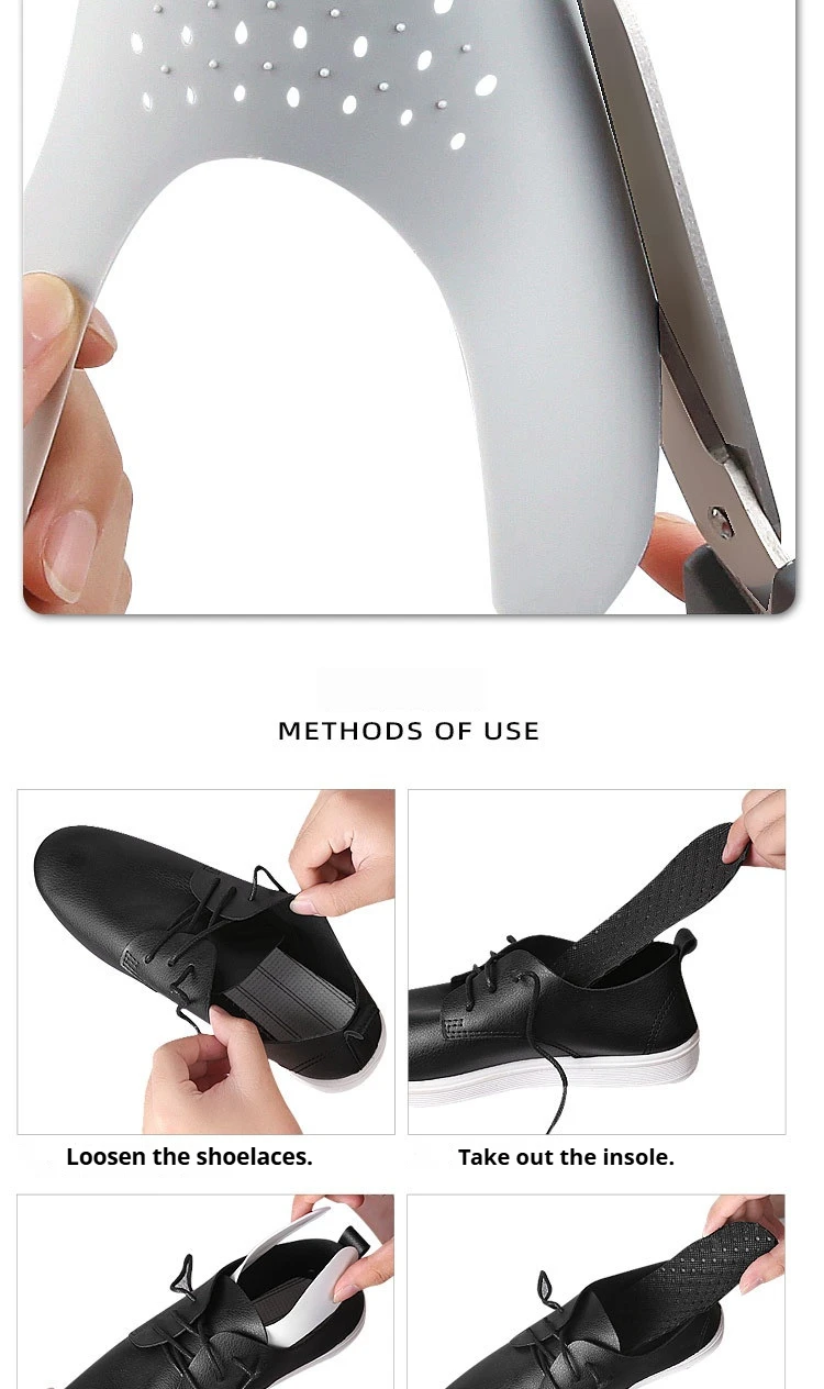 Innenstütze für Sneaker, Zehenkappe, Schuhspanner, Faltenschutz für Schuhe, Anti-Falten-Biegung, Rissschutz – Detail 8