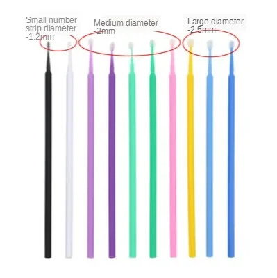 1000Pc Disposable Micro Brushes Cotton Swabs Lashes Brush Eyelash Extension Tools Mascara Wands Applicator Cosmetic Makeup Tools