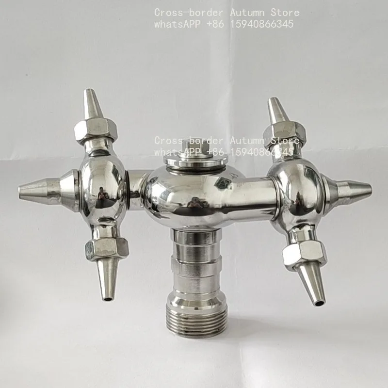 Stainless steel rotating nozzle cleaning water tank tank without dead ends, 1 inch internal thread of universal nozzle