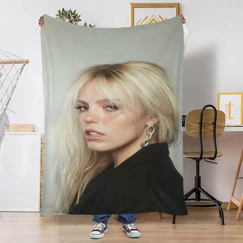 المغني البوب الممثل رينيه راب بطانية التخييم رمي البطانيات الفاخرة مصمم الفراش المحمولة Catnap يلقي لصالة غطاء الملك