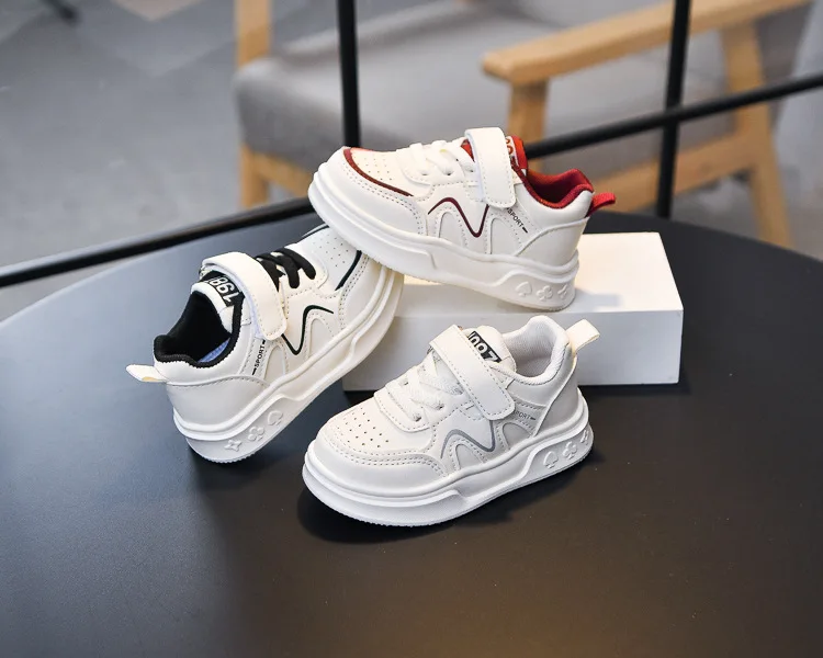 2026 Kinder-Sneaker: Modisches Design, Weiß, Rutschfest, Freizeitschuhe für Jungen und Mädchen, Atmungsaktive Turnschuhe, Kleinkinder-Outdoor-Schuhe – Detail 5