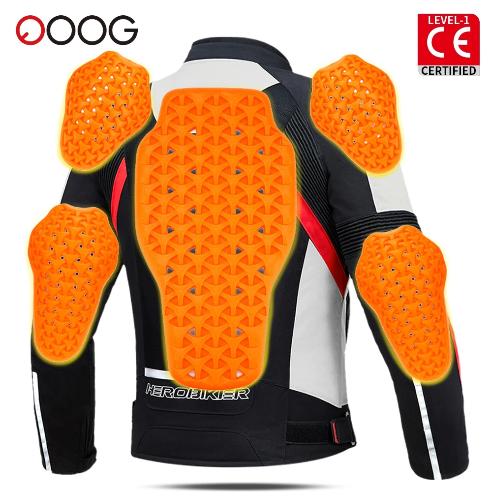 

CE Certification Motorcycle Jacket Insert Protective Gear Moto Clothing Built-in Protector Knee Pads Elbow Chest Back Protection
