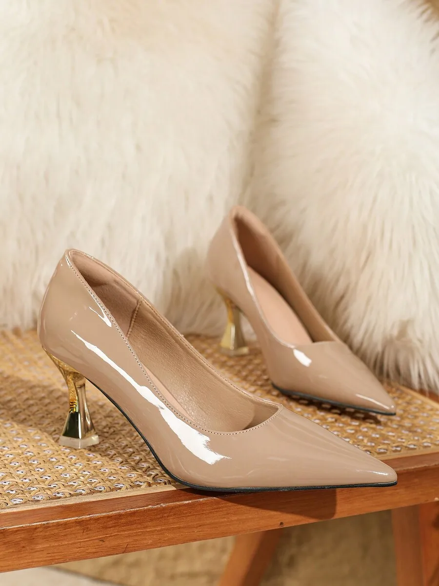 

Pointed Toe High Heel Pumps For Women Comfortable Slim Stiletto Party Dress Shoes
