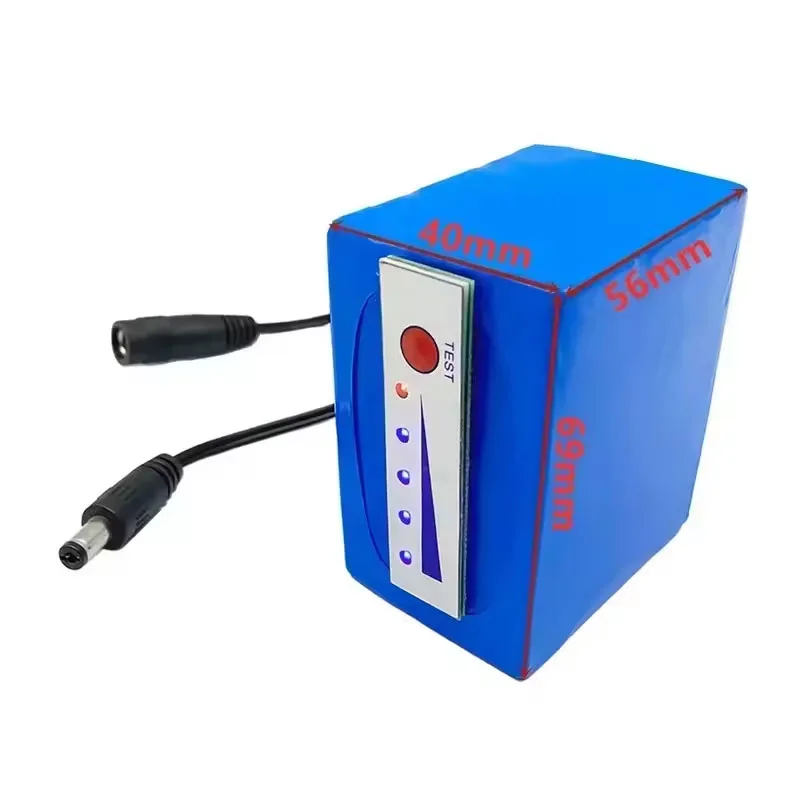 18650 Lithium Battery 3s2p 12v 7000mAh 11.1V/12.6V for Fish Finder Underwater Fishing Camera Portable Indicator Source