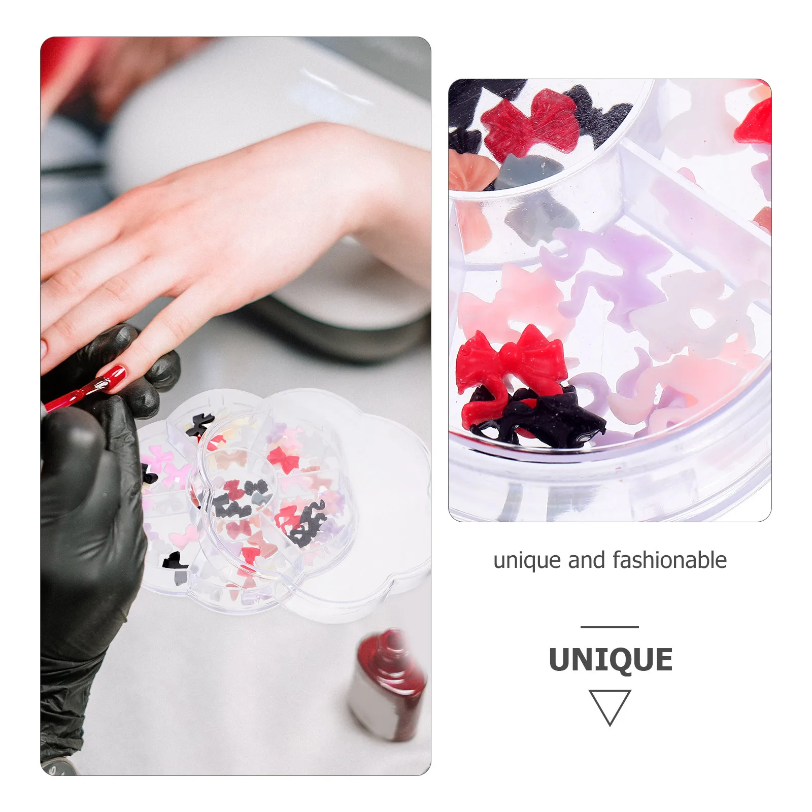 1 صندوق فراشة عقدة مسمار الفن سحر 3D لطيف القوس زينة للأظافر هلام الاكريليك DIY المرأة المألوف عطلة الأظافر #6