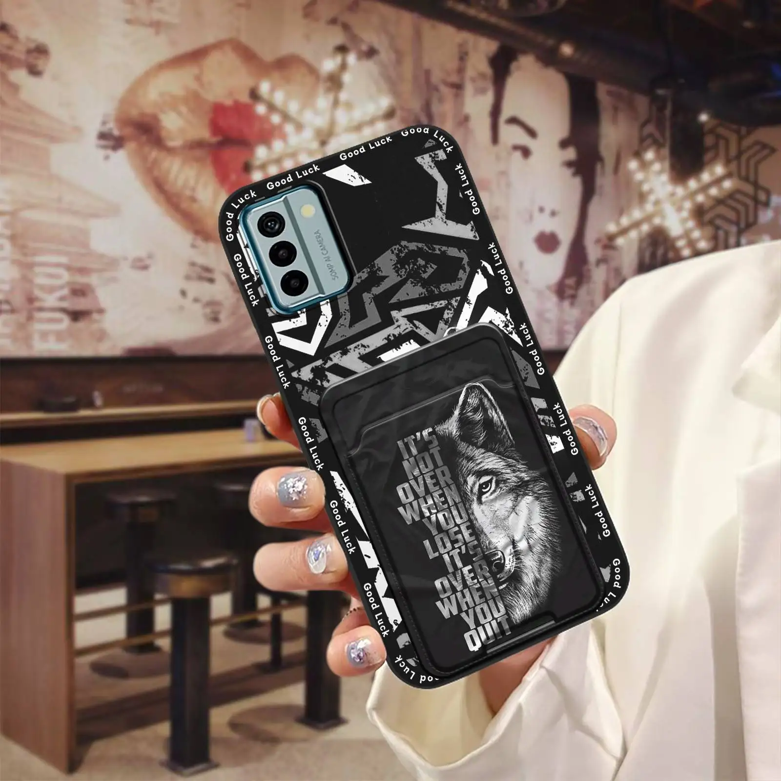 

Waterproof Soft case Phone Case For Nokia G22 Card bag Durable Anti-knock Cartoon Anti-dust Fashion Design Shockproof