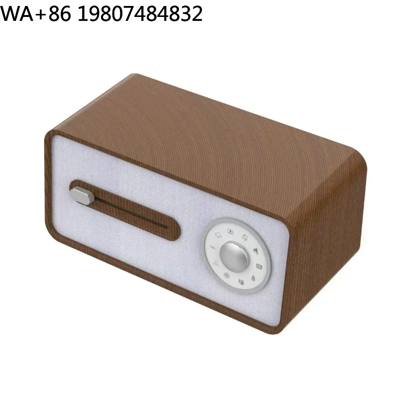 Wood Texture Sleep Sound Device Natural White Noise 15W Fast Wireless Charging Bluetooth Audio Hotel Multifunctional Bedside