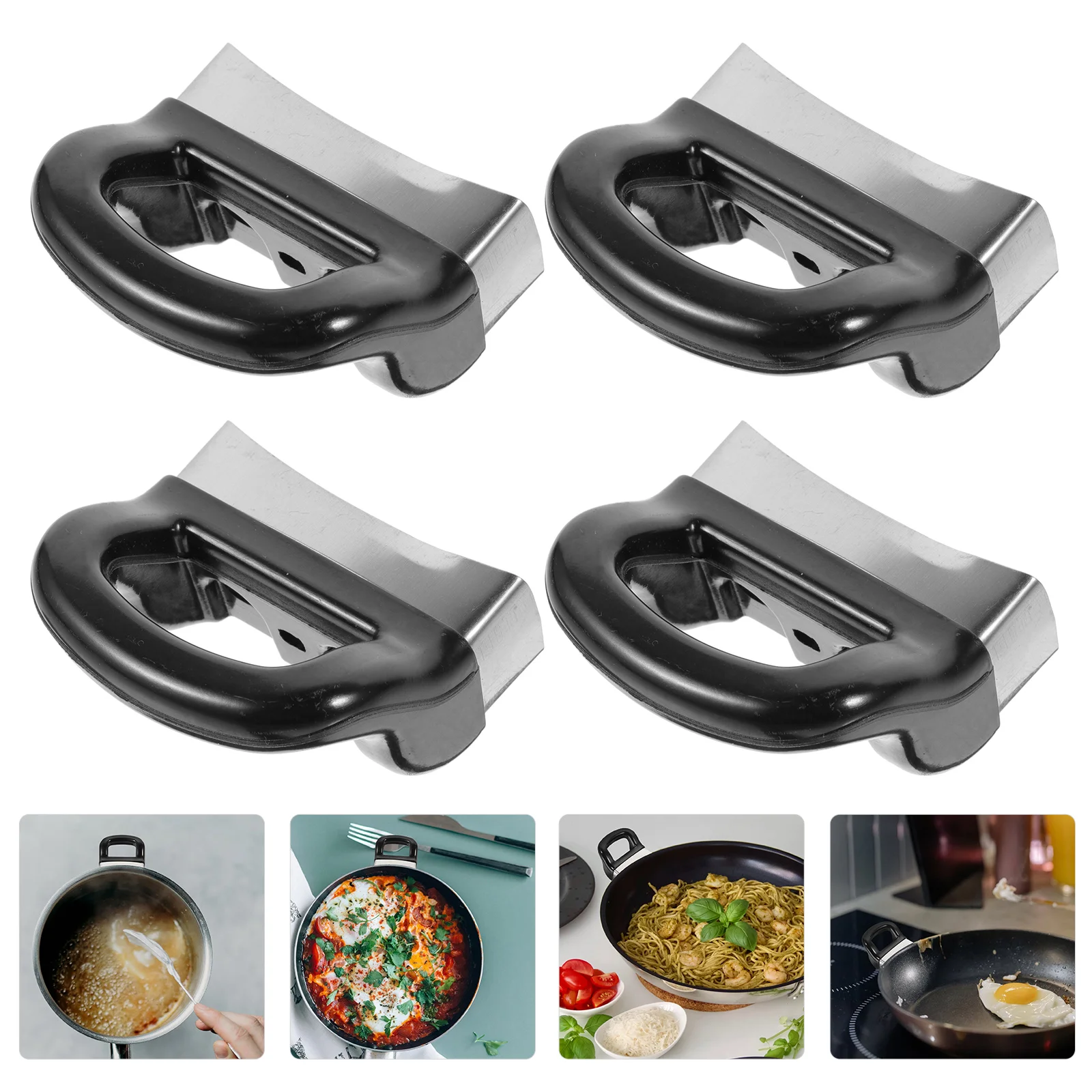 

4 Pcs Pot Handle Handles Pan Cover Replacement Soup Side Bakelite Saucepan