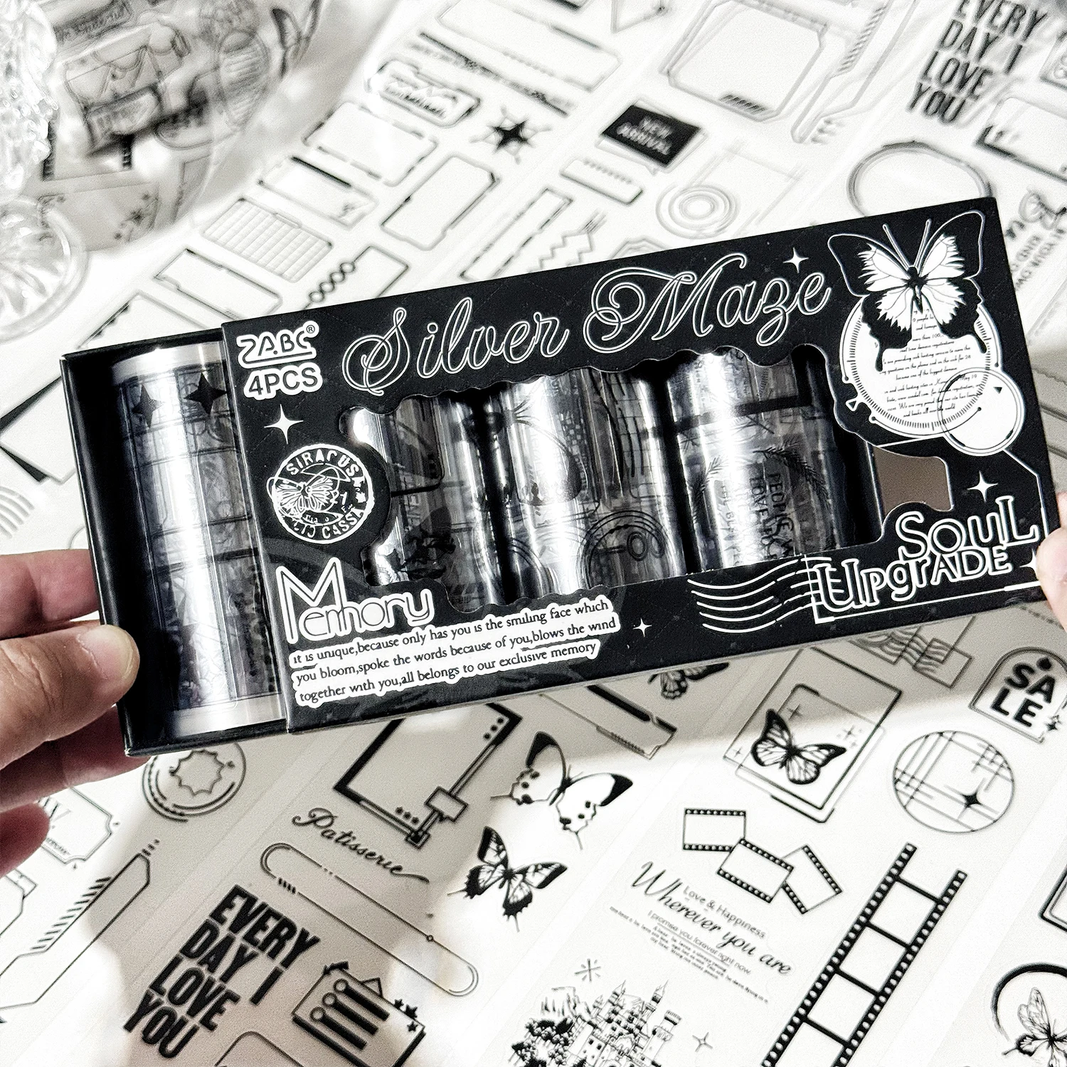 2 แพ็ค/ล็อต Old Dream Melody Series น่ารักน่ารัก Retro ตกแต่งเทป PET