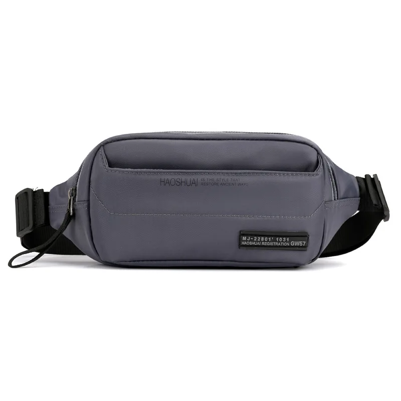 High Quality Men Nylon Hip Bum Fanny Pack Money Pouch Multi-Pocket New Fashion Sling Crossbody Chest Pack Male Waist Belt Bags