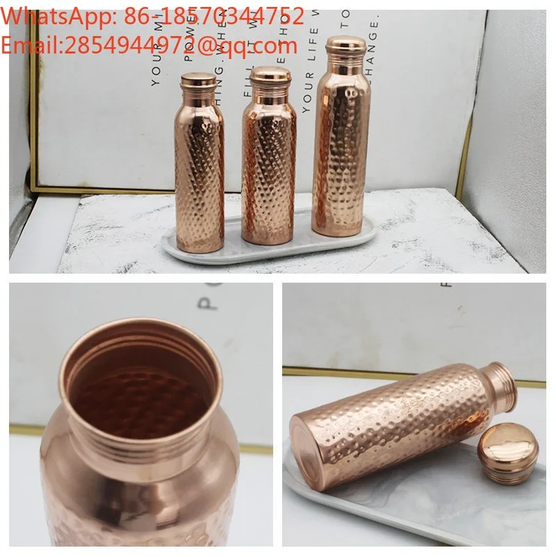 handmade-pure-copper-water-bottle-red-copper-portable-sports-cup-outdoor-yoga-travel-drinking-flask