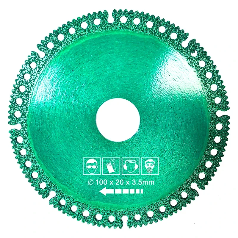 Multifunctional angle grinder composite cutting blade brazing ceramic tile dry slice marble saw blade iron sheet cutting tool