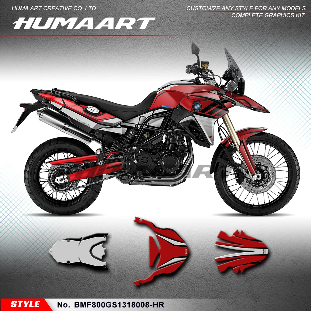 

Наклейки HUMAART с полной виниловой графикой для F800GS F800 GS 2013 2014 2015 2016 2017 2018, украшение, BMF800GS1318008-HR