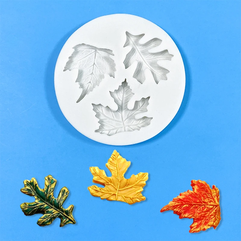 Pumpkin Maple Leaves Mold-YAWOOYA Fall Fondant Molds Silicone for Fall Harvest Thanksgiving Halloween Cake Decorations Mold Choc