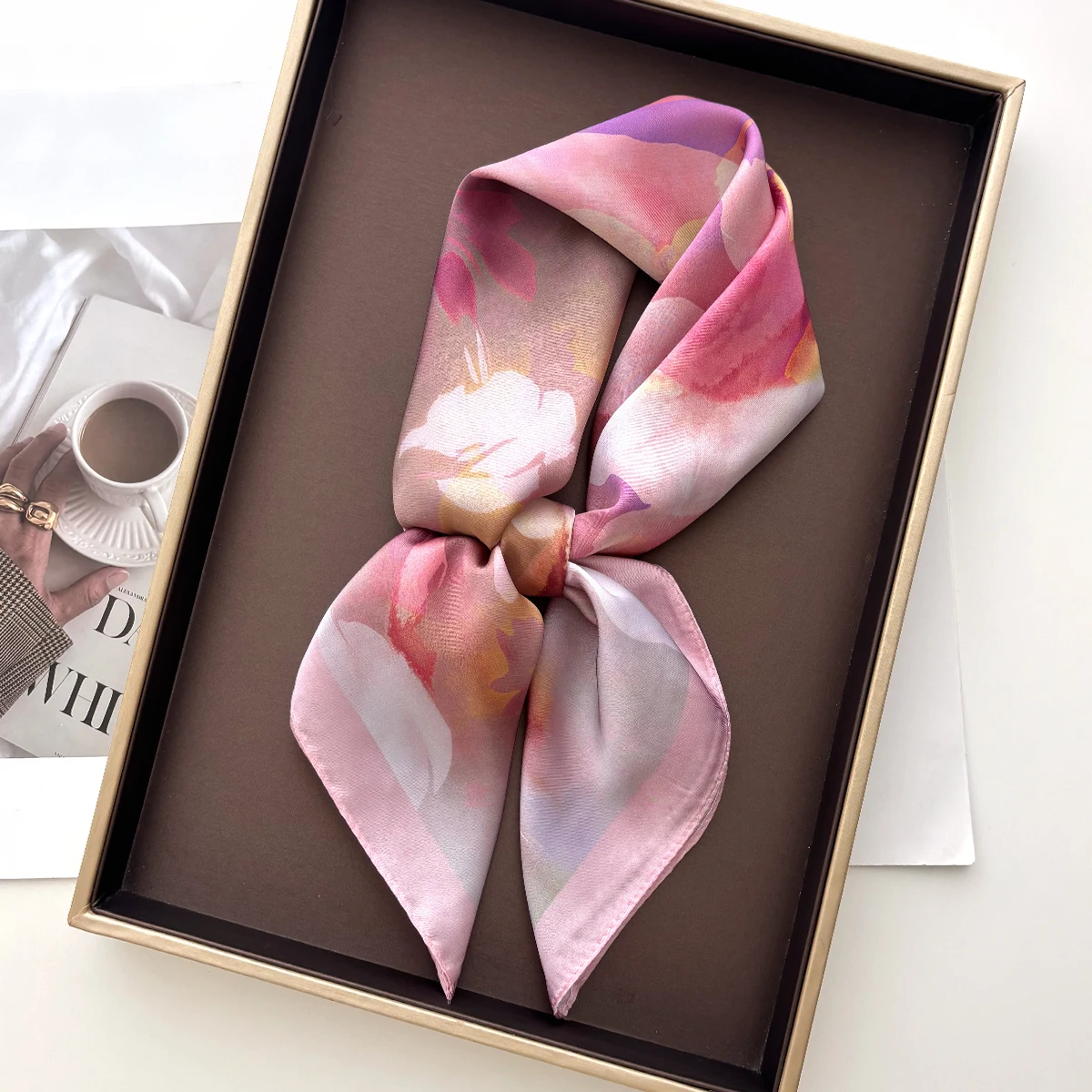 Luxury Square Scarf For Women Stylish Accessory Fashion Printed Bandanas Hijab Elegant Scarves Neckerchief Beach Shawl Wraps
