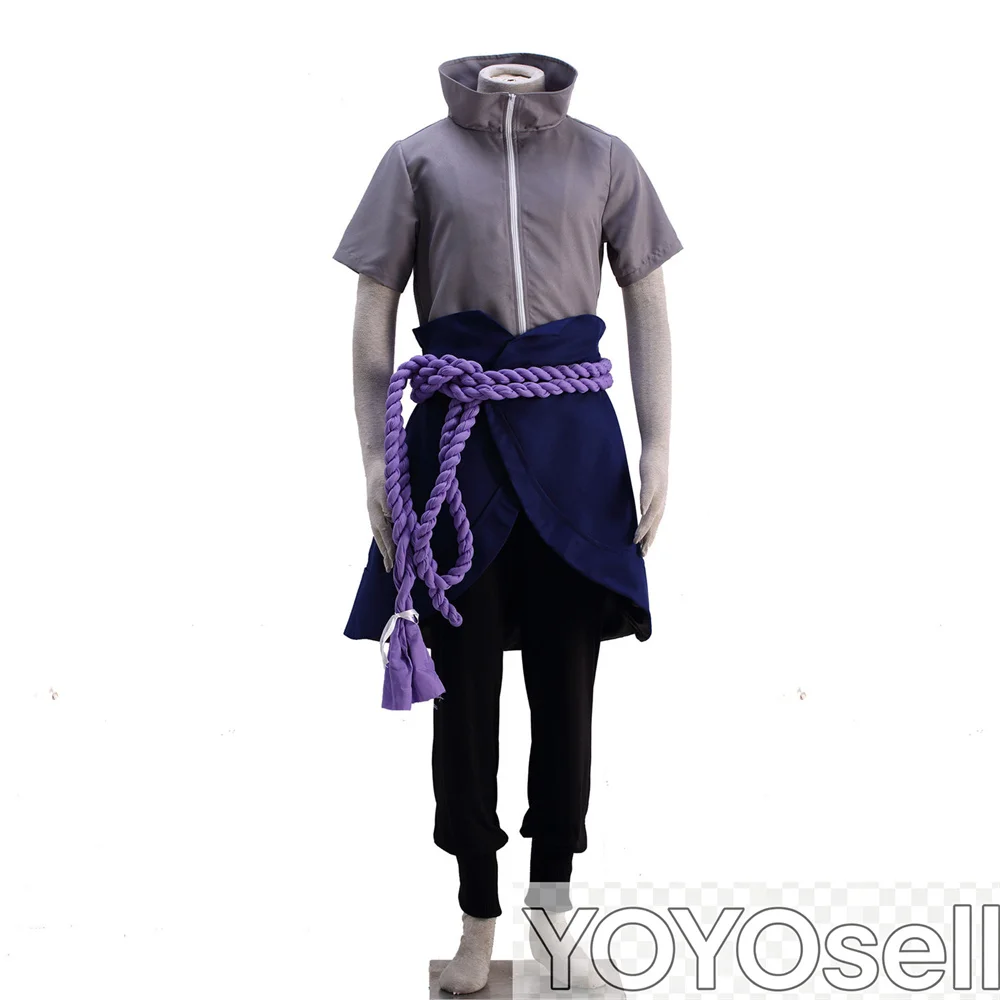 Cosplay Costume for Sasuke Uchiha Uchiha Crest Ninja Costume Halloween Carnival Outfits