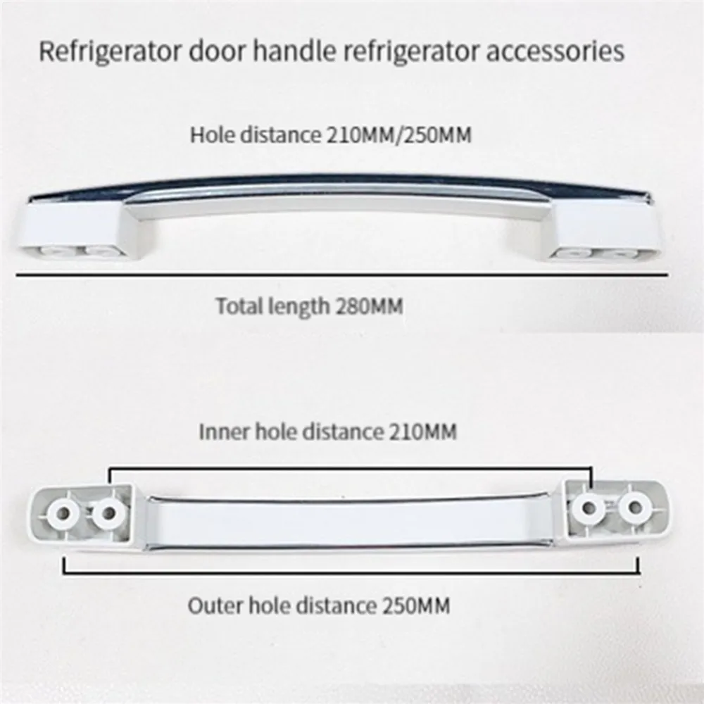 1PCS 28cm Universal Fridge Freezer Door Handle 4/6-Door Display Cabinet Handle For Refrigerated Coolers Refrigerator Accessories