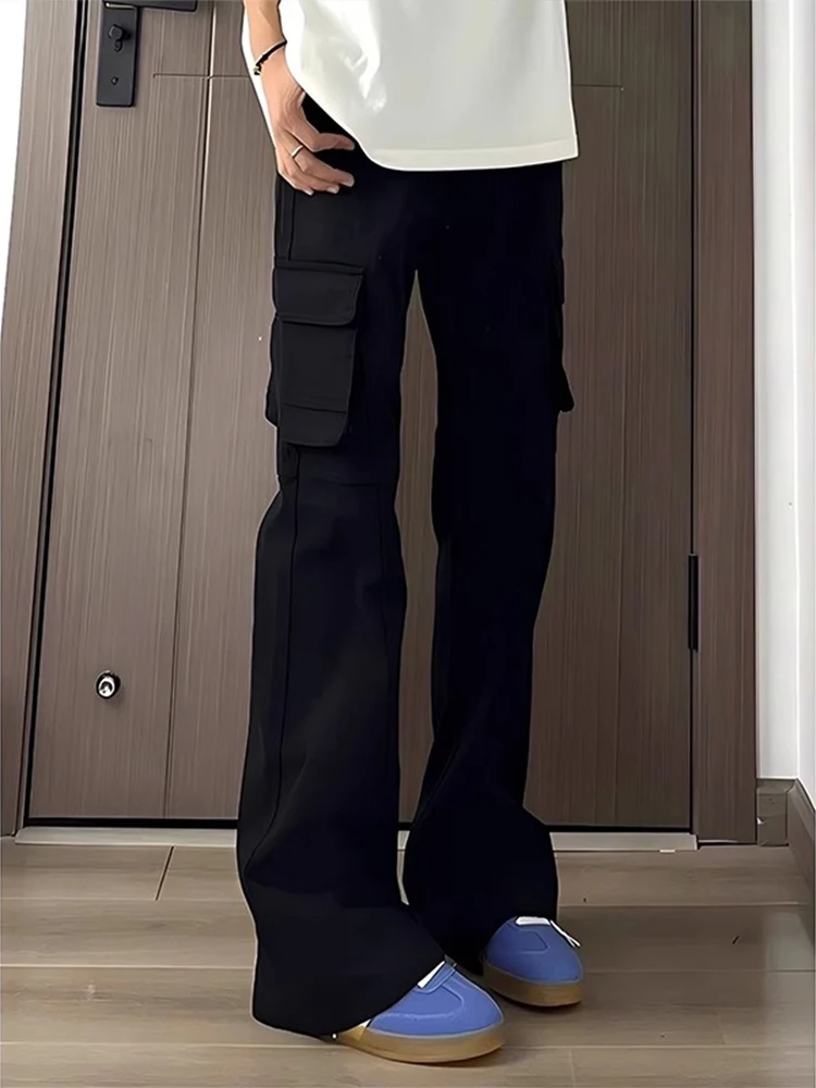 

Cleanfit Bla Men's Slim Fit Work Trousers American Vibe Sle High Street Straight Leg Pants Youthful Spring Casual Pants