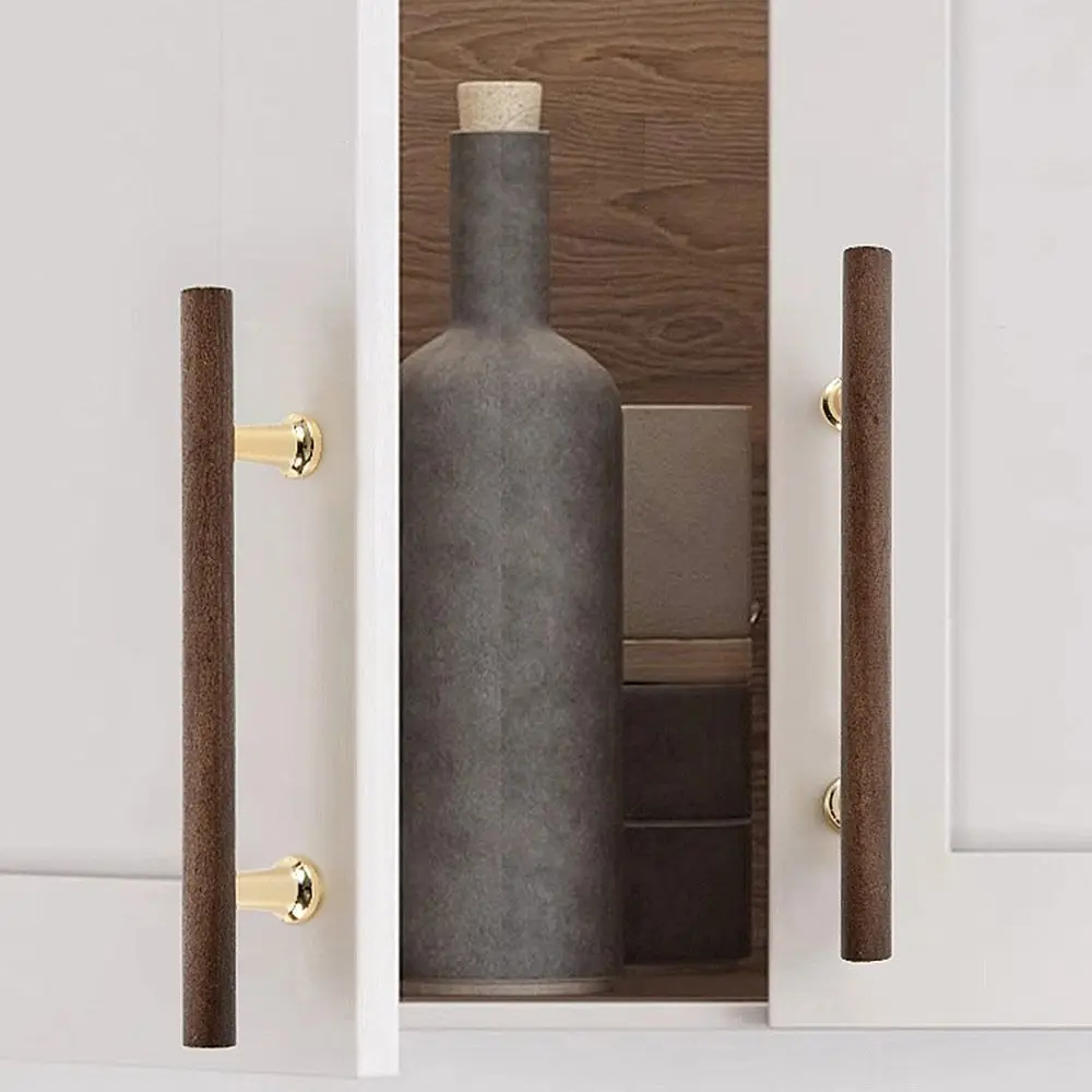 Modern Solid Wooden Door Handles Various Sizes Durable Drawer Knobs Multifunctional Furniture Handle Hardware Cupboard
