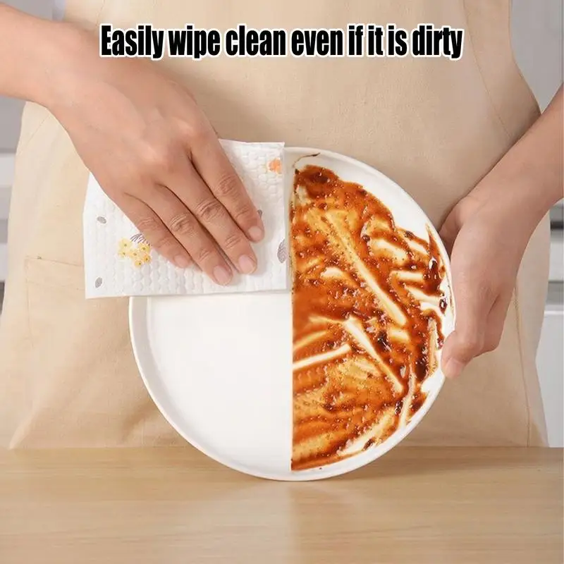 Kitchen Rag Pack Dry And Wet Kitchen Scrubbing Cloth Space-Saving Thick Household Cleaning Supplies For Home Bathroom Dorm