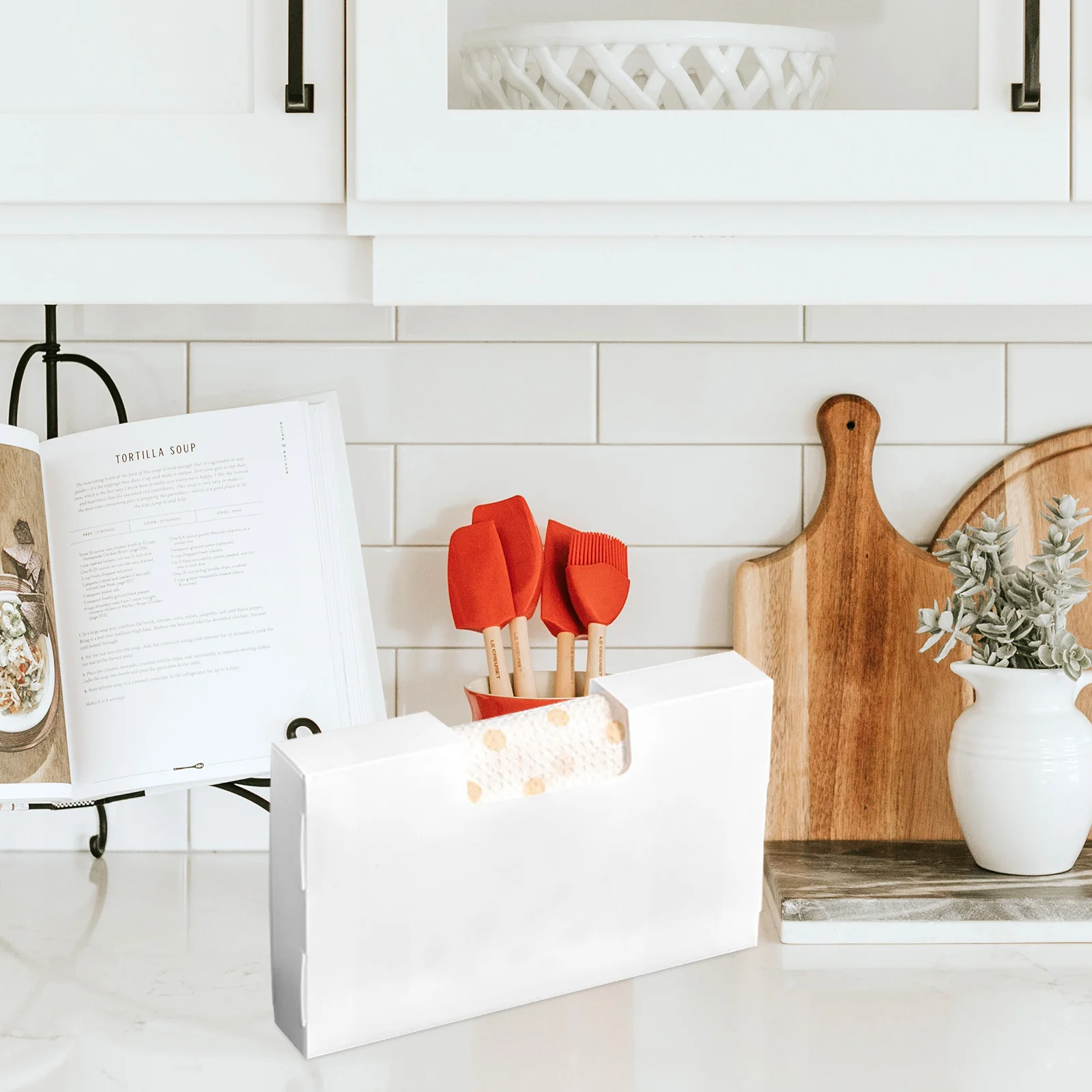 

1Set Space Saving Garbage Bag Organizer No Drill Setup Material for Kitchen Trash Bags Plastic Bags and Gloves