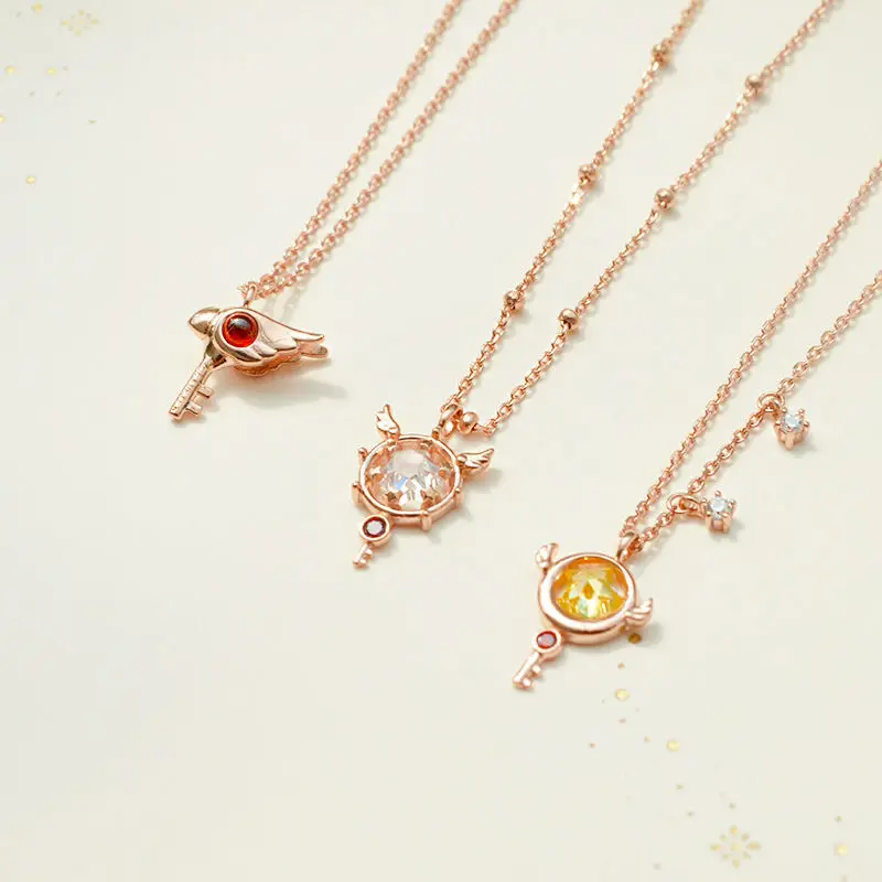 Card Captor SAKURA Necklace Seal Staff Star Staff Versatile Clavicle Chain New Neck Chain