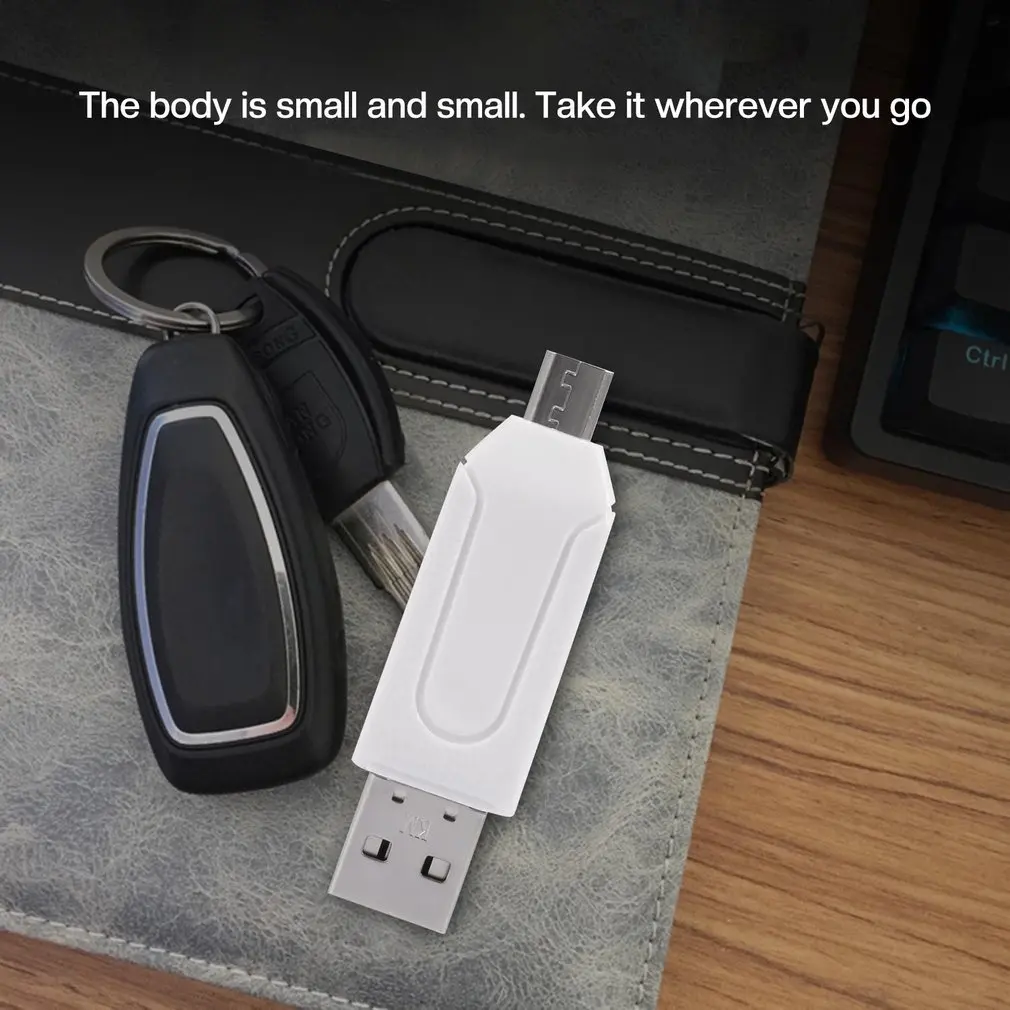 

2 In 1 Type-C & USB OTG Card Reader High-speed USB2.0 Universal OTG TF/SD For Android Computer Extension Headers Wholesale