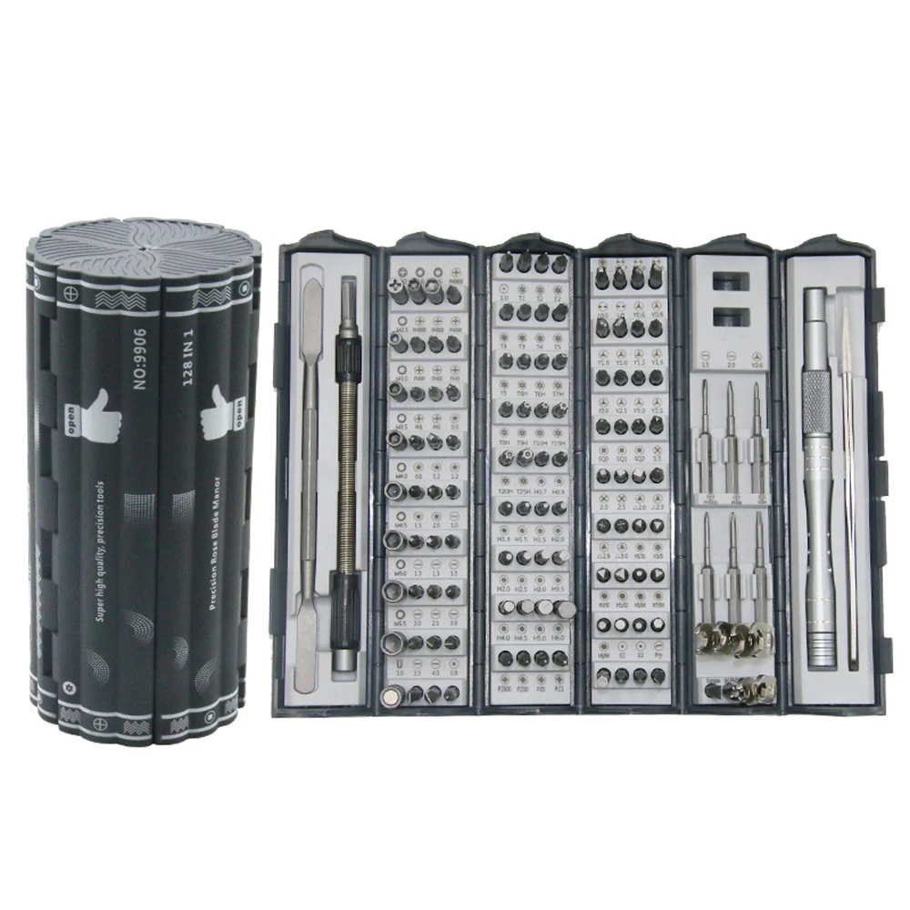 128 In 1 Precision Screwdriver Kit Professional Magnetic Phillips Screw Driver Bits Set Portable Electronic Repair Tool Set