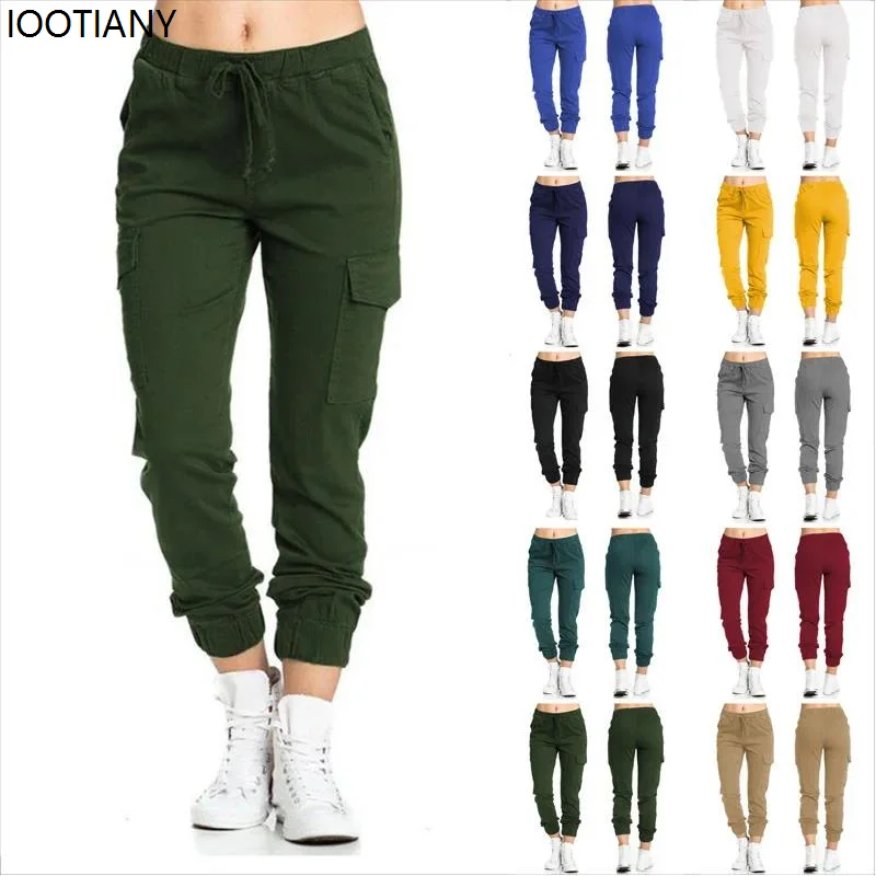 

Fashion Women Baggy Joggers Pants Casual Communte Female Chic Straight Cargo Pant Elastic High Waist Elegant Oversized Trousers