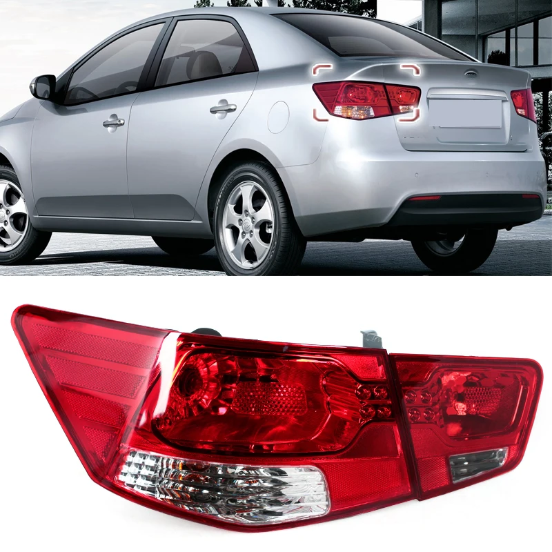 

For KIA FORTE 2009 2010 2011 2012 2013 Turning Signal Brake Lamp Warning Light Tail Lamps Light Semi Assembly Car Accessories