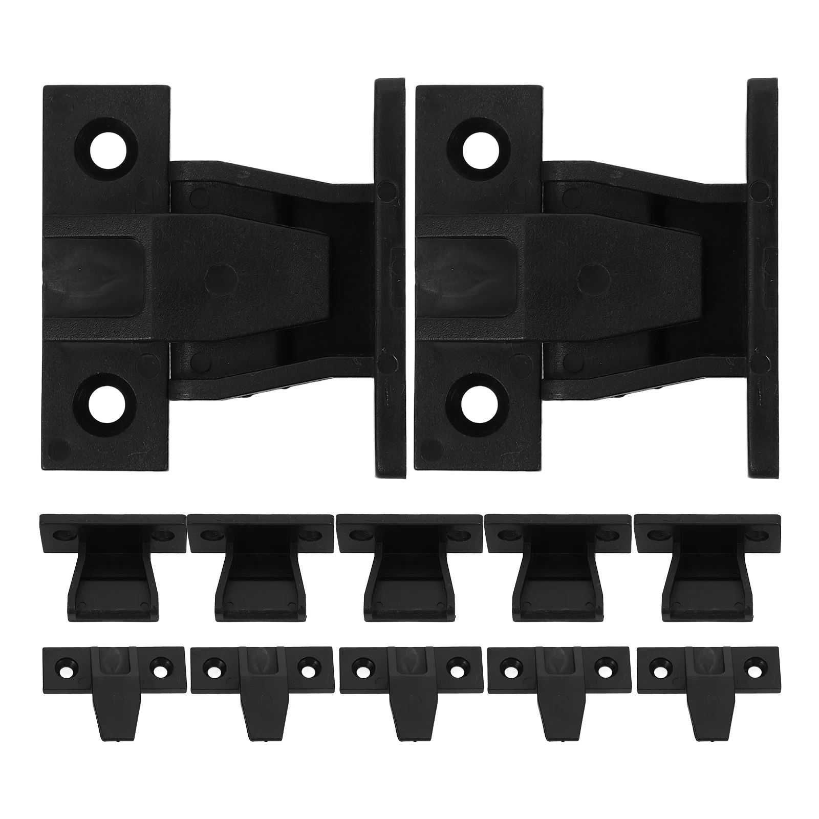 

12 set 12 Set Snap Connector Cabinet Clips with Plastic Corner Bracket for Flat Panel DIY Projects Furniture Hardware