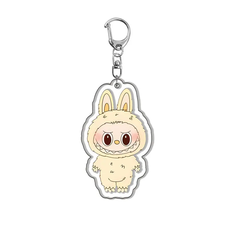 The Monsters Labubu Little Sheep Cosplay Key Chain Cartoon Pendant Christmas Gift